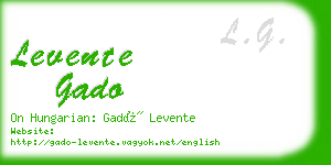 levente gado business card